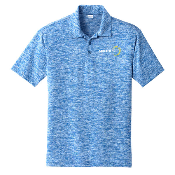 Stretch Zone - PosiCharge &#174; Electric Heather Polo Thumbnail